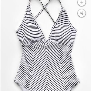 Cupshe White and Black Herringbone One Piece